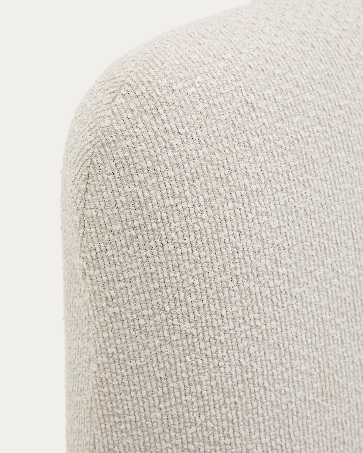 Abziehbares Bett Martina mit ecrufarbener Chenille für Matratzengröße 160 x 200 cm in  präsentiert im Onlineshop von KAQTU Design AG. Bett ist von Kave Home