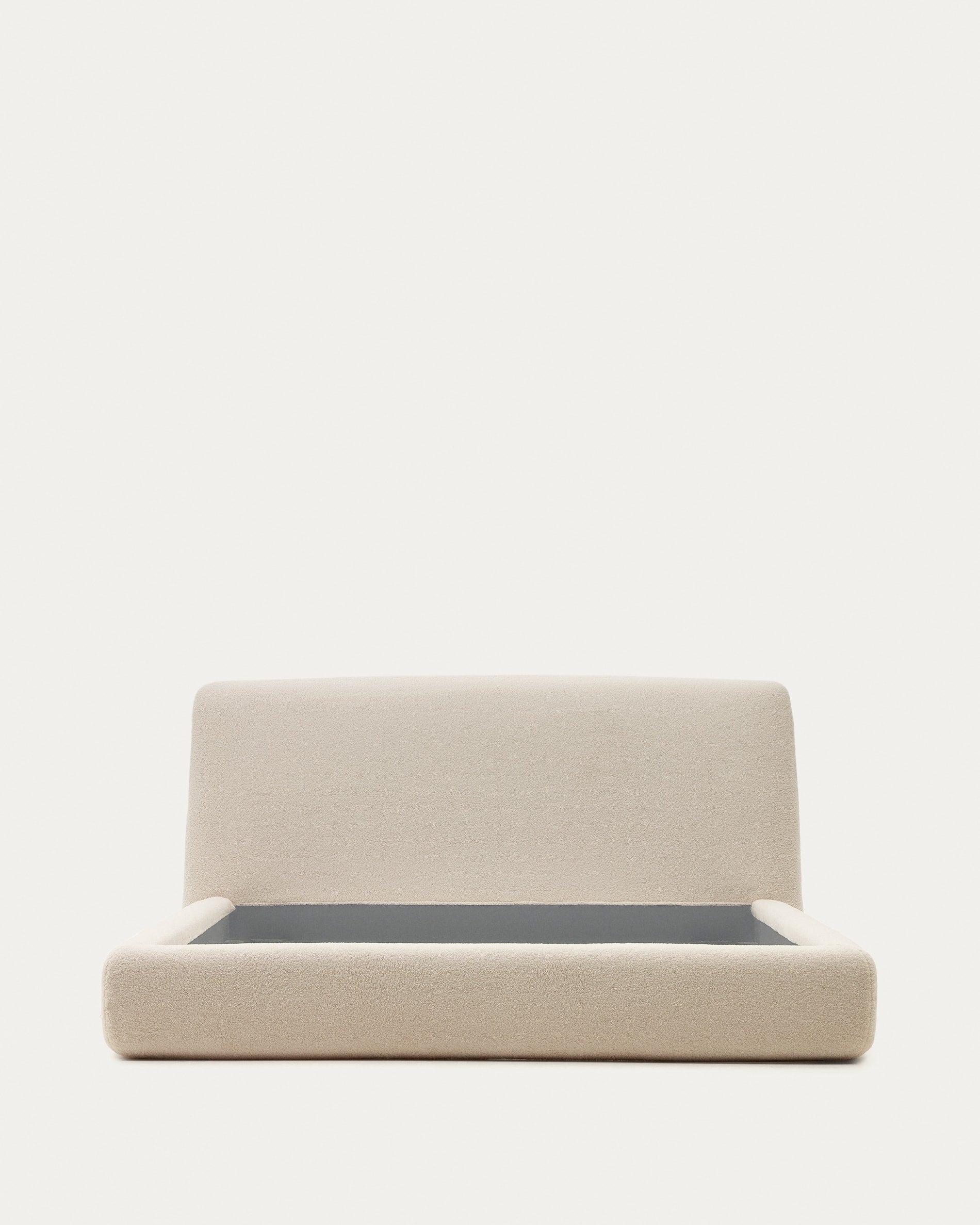 Reference for Martina bed in Bouclé Color Ecru for mattress 180 x 200 cm