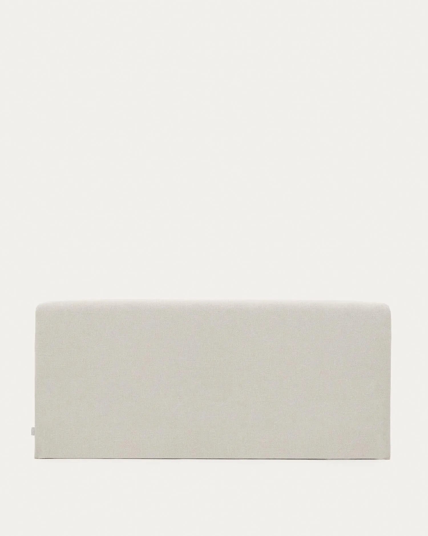 Abziehbares Kopfteil Valma aus perlfarbener Chenille für 160 x 200 cm großes Bett in Perle präsentiert im Onlineshop von KAQTU Design AG. Zubehör Bett ist von Kave Home