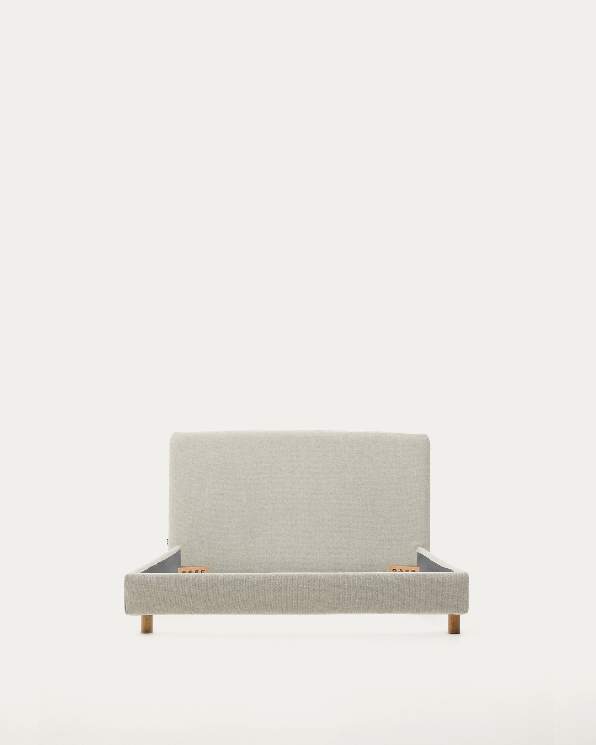 Bed coating made of pearl -colored chenille for bed vala with mattress 90 x 200 cm