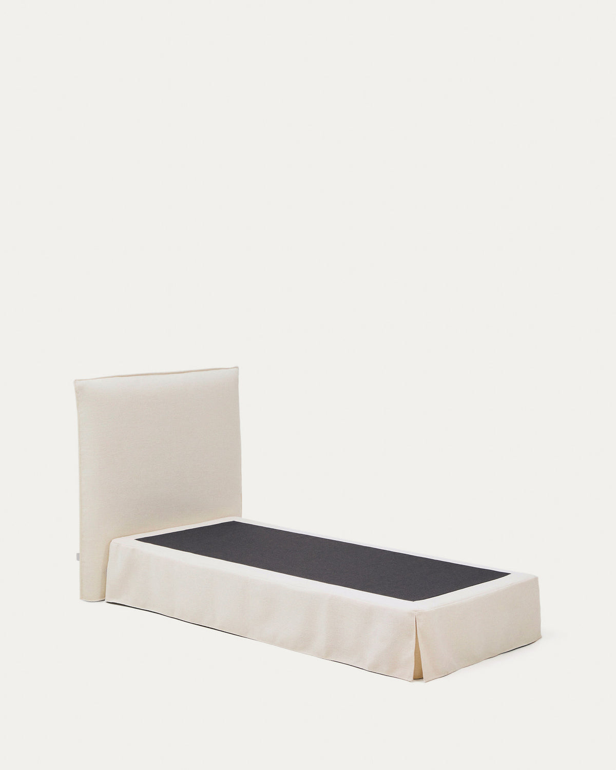 Abziehbares Bett Jaira in weisser Chenille für Matratzengrösse 90 x 200 cm, FSC Mix Credit in  präsentiert im Onlineshop von KAQTU Design AG. Bett ist von Kave Home