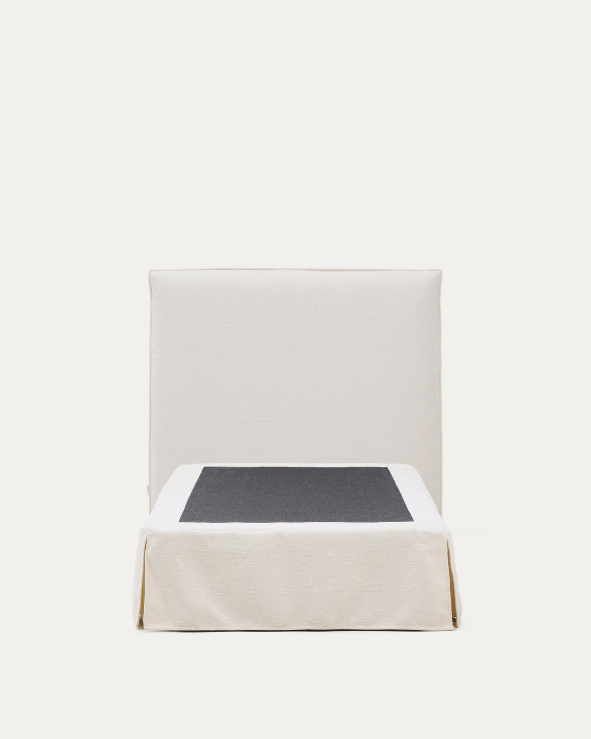 Abziehbares Bett Jaira in weisser Chenille für Matratzengrösse 90 x 200 cm, FSC Mix Credit in  präsentiert im Onlineshop von KAQTU Design AG. Bett ist von Kave Home