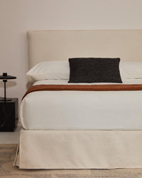 Abziehbares Bett Jaira in weisser Chenille für Matratzengrösse 160 x 200 cm, FSC Mix Credit