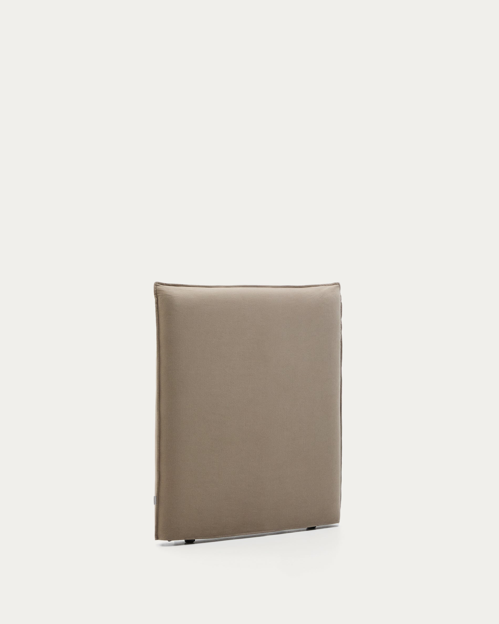 Kopfteil mit abnehmbarem Bezug Jaira aus Leinen und Baumwolle taupe für ein Bett von 90 cm FSC Mix Credit in Taupe präsentiert im Onlineshop von KAQTU Design AG. Kopfteile ist von Kave Home