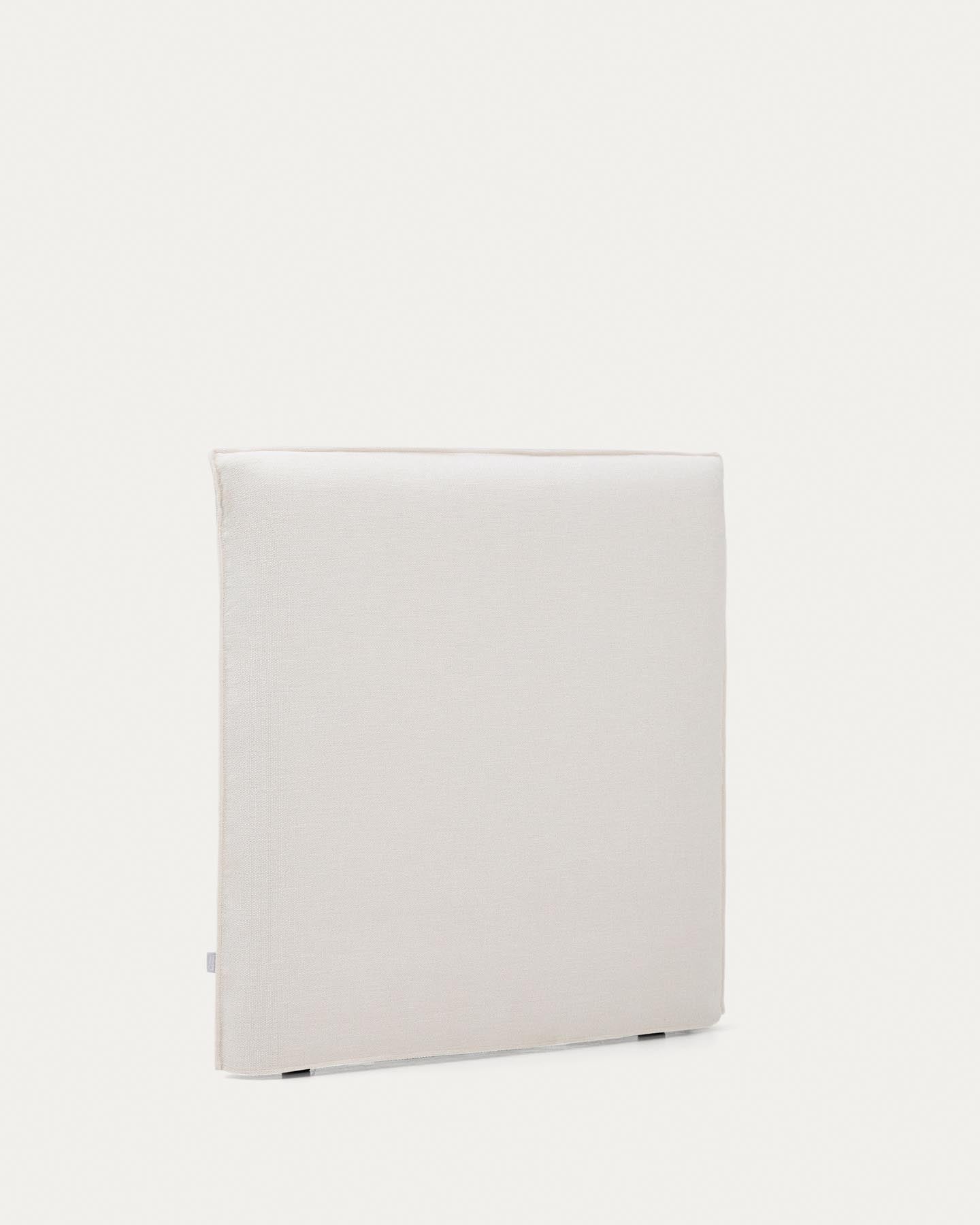 Abziehbares Bettkopfteil Jaira in weißer Chenille für Betten bis 90 cm, FSC Mix Credit in  präsentiert im Onlineshop von KAQTU Design AG. Zubehör Bett ist von Kave Home