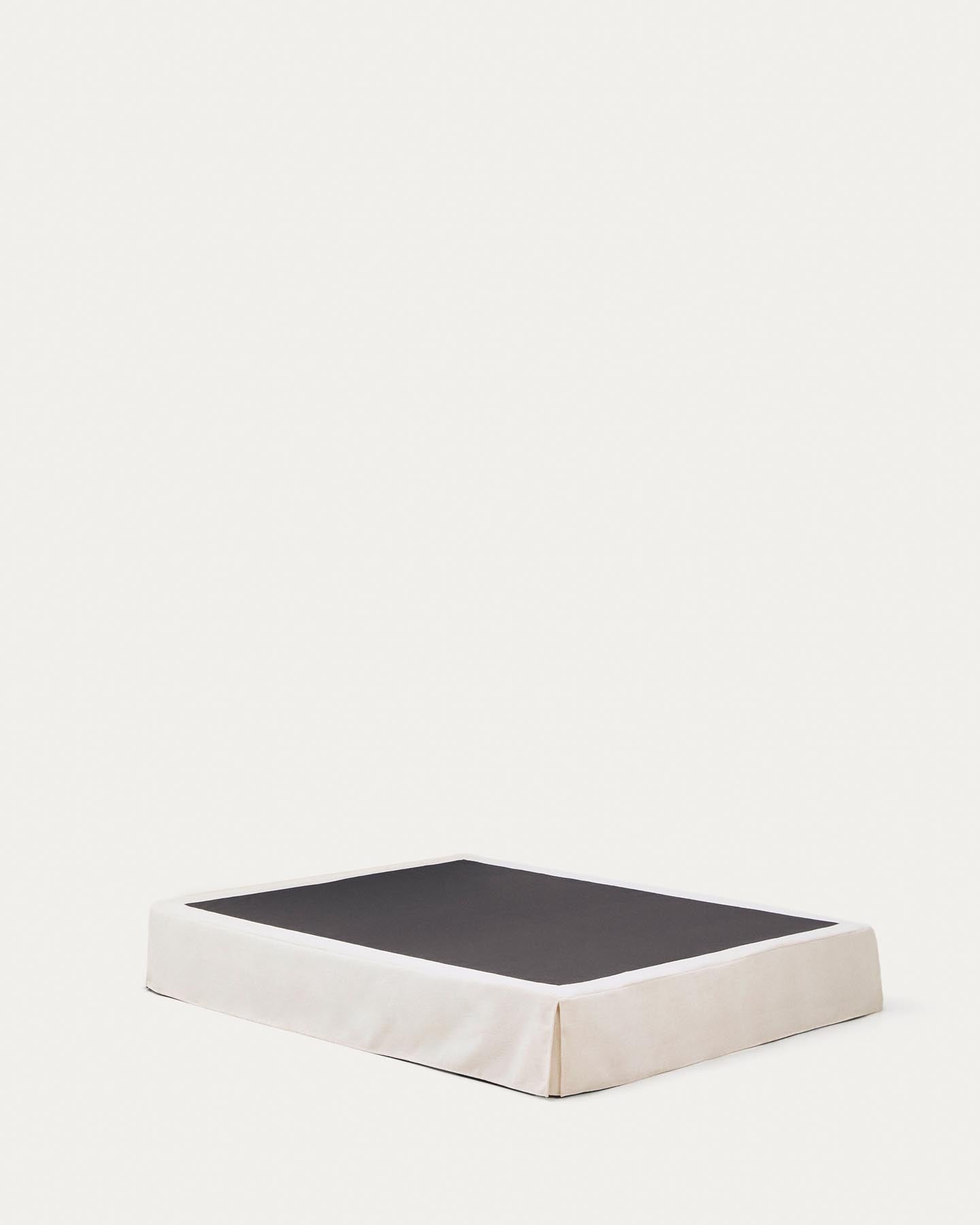 Abziehbarer Bettrahmen Jaira in weißer Chenille für Matratzengröße 160 x 200 cm in  präsentiert im Onlineshop von KAQTU Design AG. Bett ist von Kave Home
