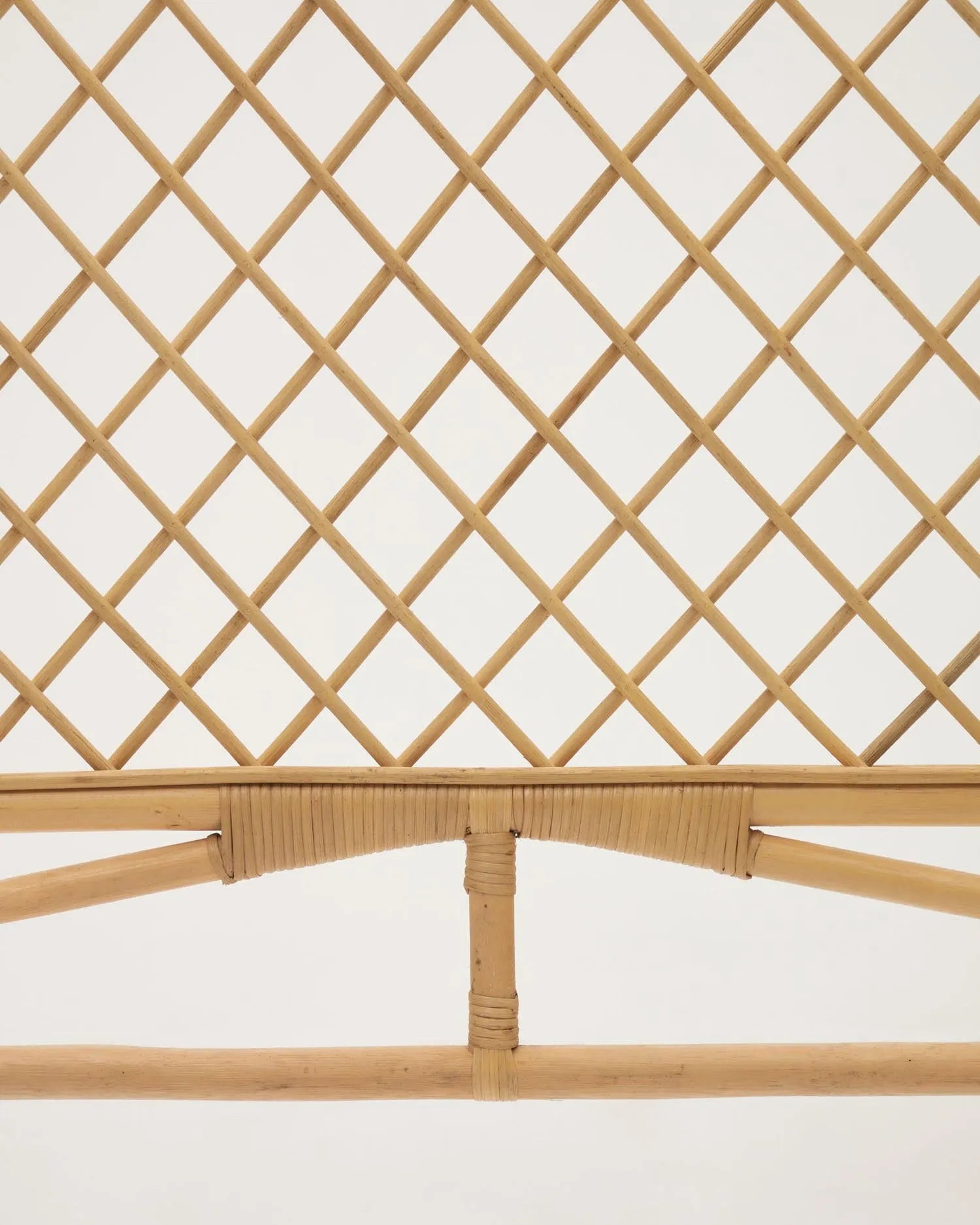 Elegantes Rattan-Bettkopfteil Citlalli, 150 cm, natürliches Finish, stilvoll und nachhaltig für Ihr Schlafzimmer.