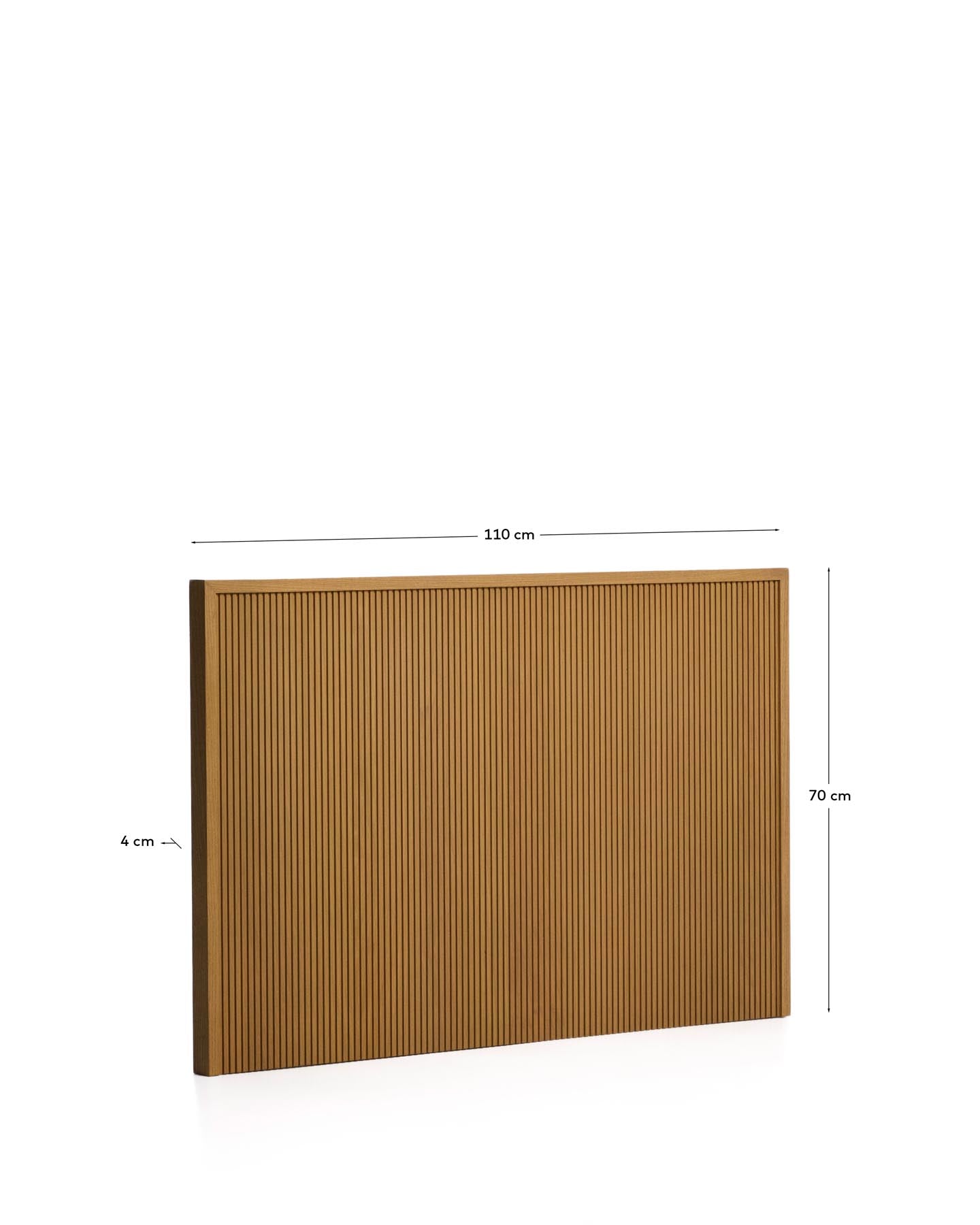 Bettkopfteil Helvine aus Eichenfurnier für Betten bis zu 90 cm, FSC 100 % in Natur präsentiert im Onlineshop von KAQTU Design AG. Kopfteile ist von Kave Home