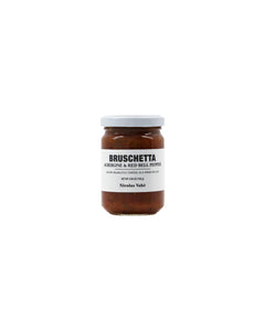 Bruschetta, melanzane & peperone rosso