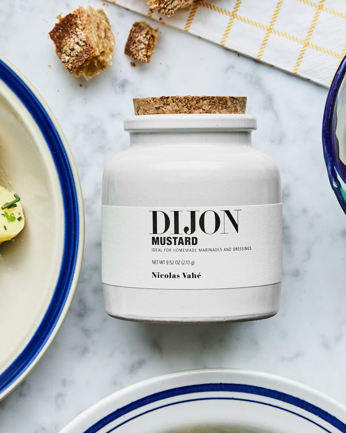 Dijon-Senf, Dijon mustard, 270 g in Weiß präsentiert im Onlineshop von KAQTU Design AG. Lebensmittel ist von Nicolas Vahé