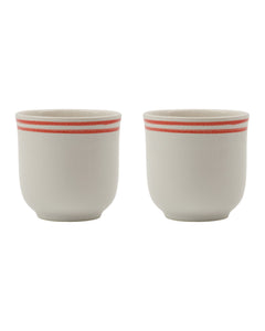 Tasse, NVBistro, Rot, Weiß