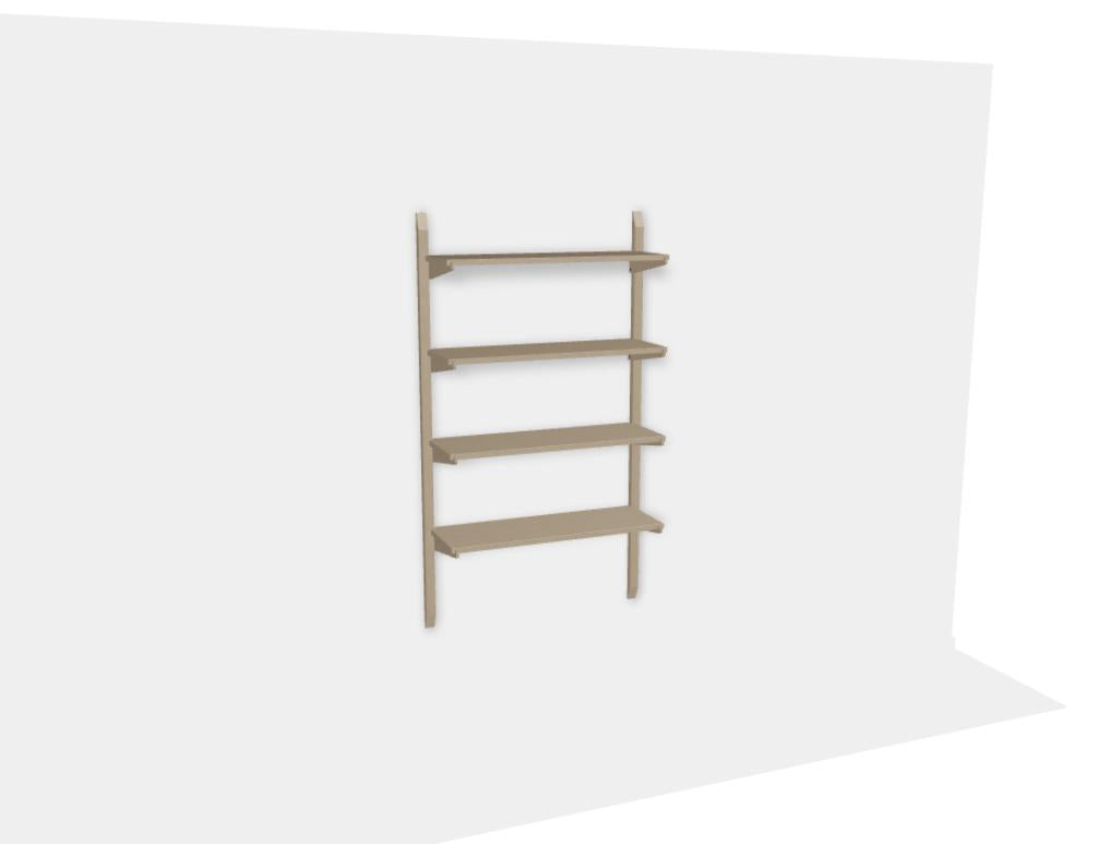 Noki NKI85S - Holzfachboden in Eiche Natur präsentiert im Onlineshop von KAQTU Design AG. Wandregal ist von Tamo