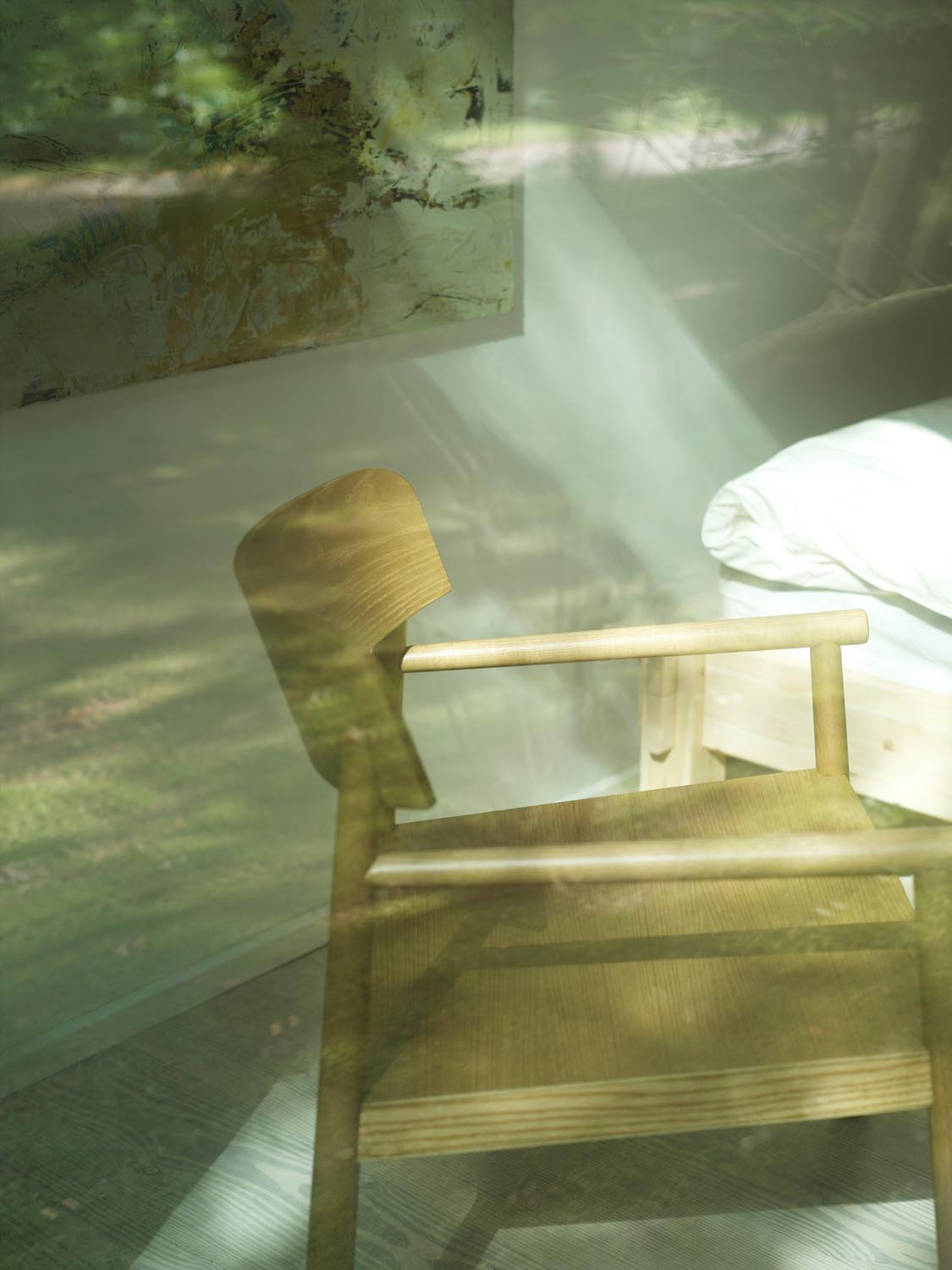 Timb Loungesessel in Tan präsentiert im Onlineshop von KAQTU Design AG. Sessel ist von Normann Copenhagen