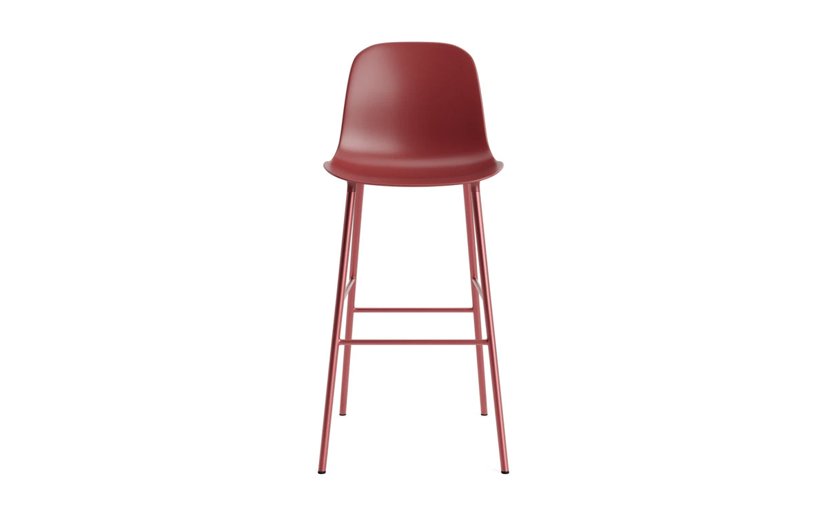 Form Barstuhl in Rot präsentiert im Onlineshop von KAQTU Design AG. Barstuhl ist von Normann Copenhagen