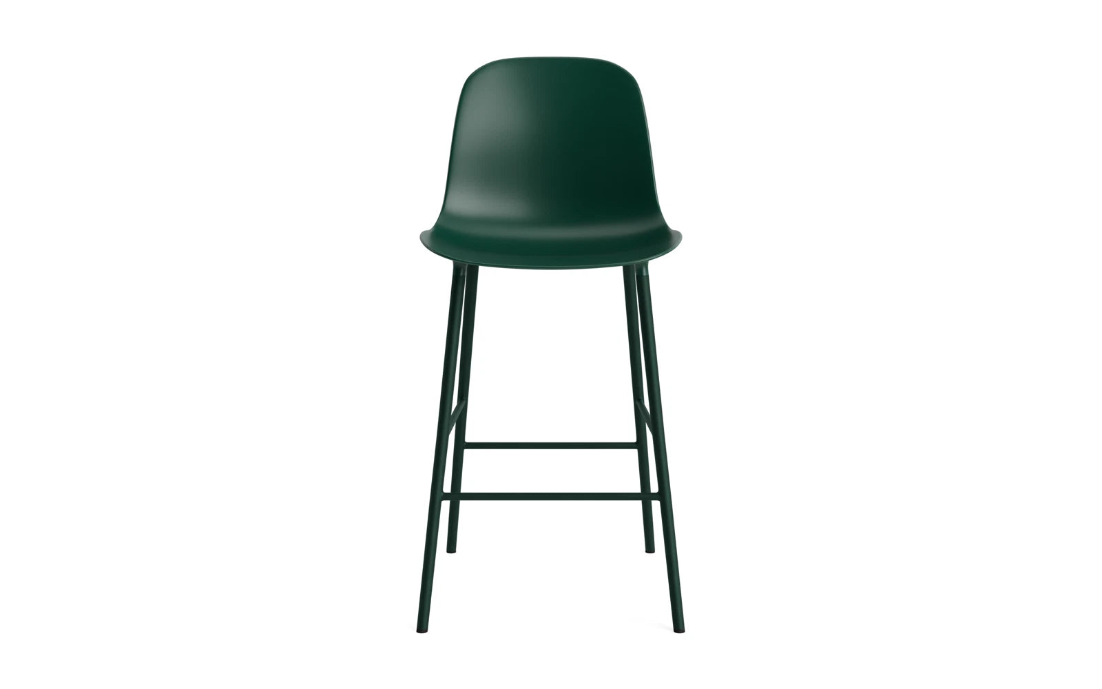 Form Barstuhl 65 cm Stahl/ Grün in  präsentiert im Onlineshop von KAQTU Design AG. Barstuhl ist von Normann Copenhagen