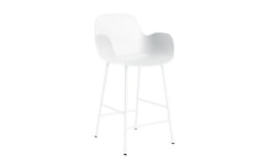 Form Bar Stuhl mit Armlehne 65 cm Stahl