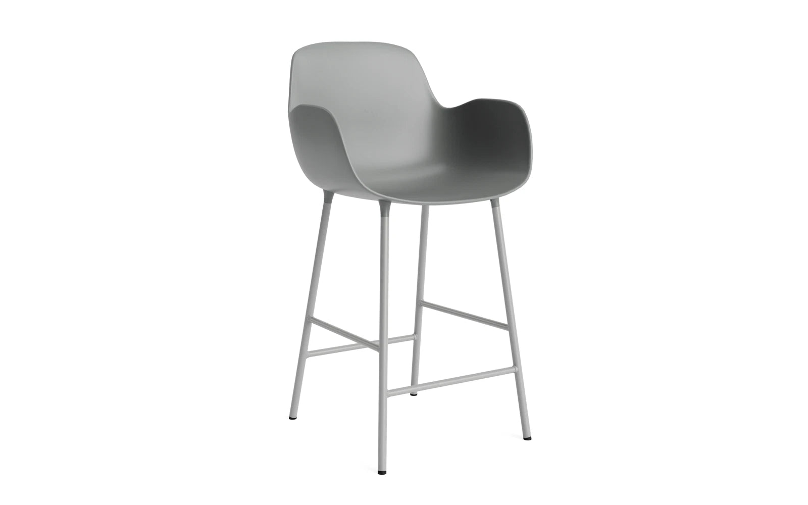 Form Barstuhl 65 cm Stahl/ Grau in  präsentiert im Onlineshop von KAQTU Design AG. Barstuhl ist von Normann Copenhagen