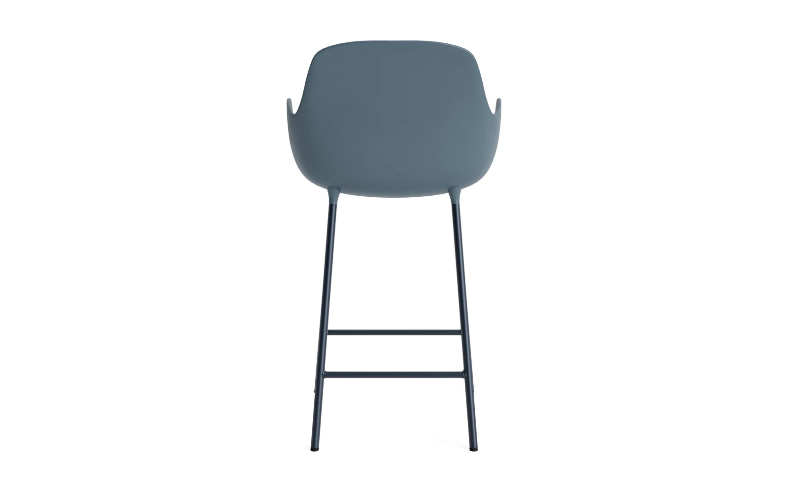 Form Barstuhl mit Armlehne 65 cm Stahl/ Blau in  präsentiert im Onlineshop von KAQTU Design AG. Barstuhl ist von Normann Copenhagen