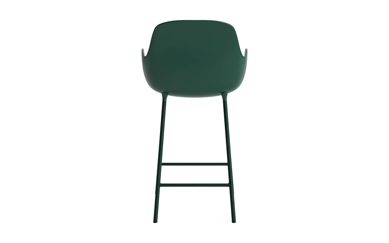 Form Barstuhl mit Armlehne 65 cm Stahl/ Grün in  präsentiert im Onlineshop von KAQTU Design AG. Barstuhl ist von Normann Copenhagen