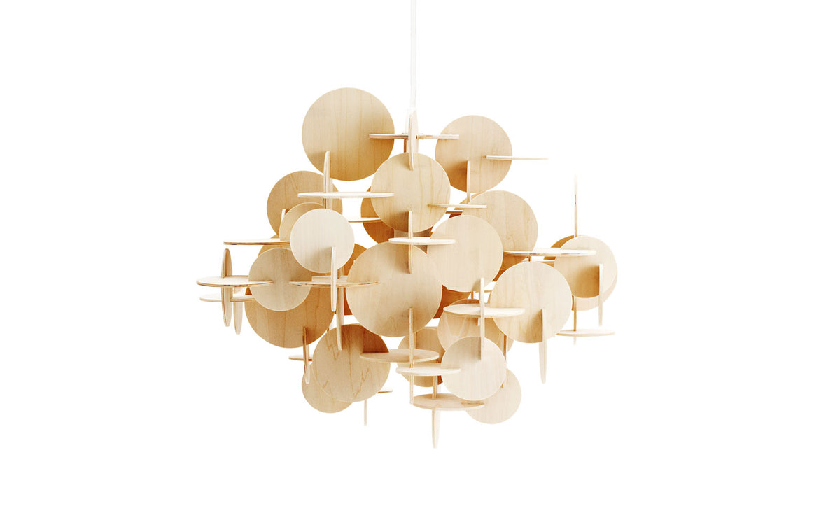 Bau Hängeleuchte gross EU Natur in  präsentiert im Onlineshop von KAQTU Design AG. Pendelleuchte ist von Normann Copenhagen