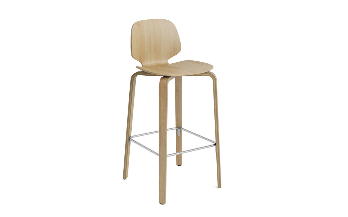 My Chair Barhocker 75 cm in Beige präsentiert im Onlineshop von KAQTU Design AG. Barstuhl ist von Normann Copenhagen