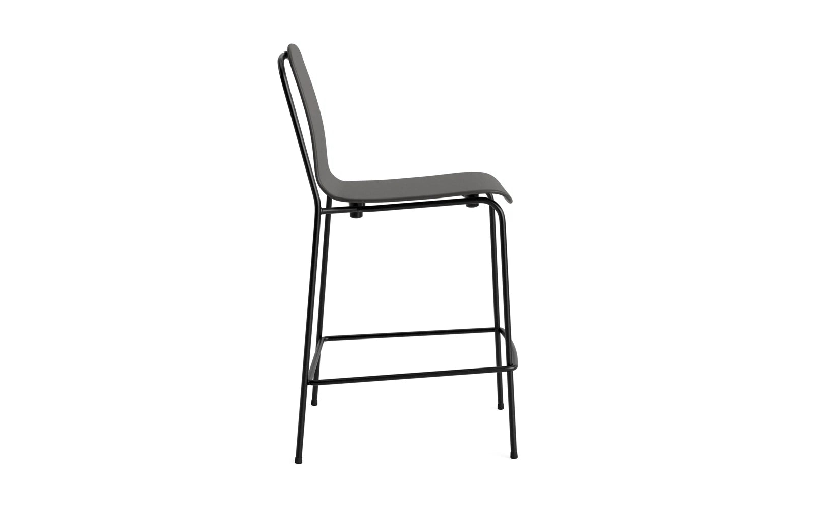 Studio Barstuhl 65 cm schwarzes Stahl/schwarz in  präsentiert im Onlineshop von KAQTU Design AG. Barstuhl ist von Normann Copenhagen