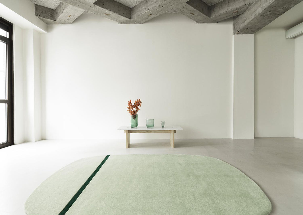 Oona Teppich in Mintgrün präsentiert im Onlineshop von KAQTU Design AG. Teppich ist von Normann Copenhagen