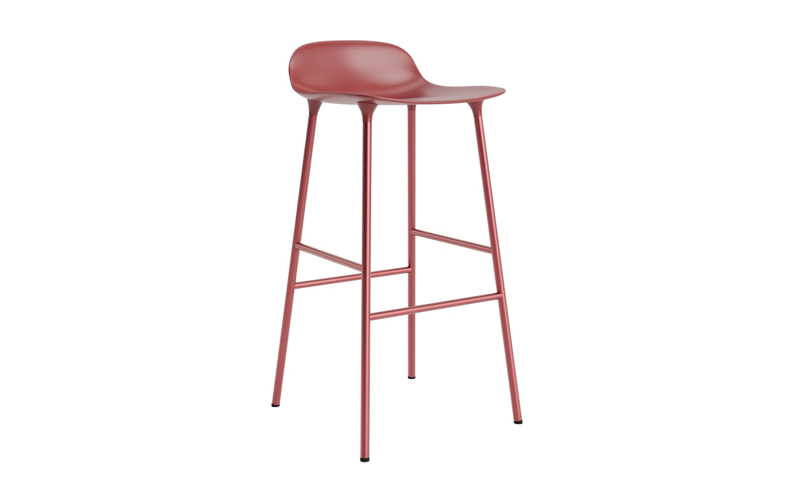 Stylischer Form Barhocker von Normann Copenhagen, ideal für Bars und Küchen, bietet eine harmonische Kombination aus Funktionalität und ästhetischem skandinavischen Flair.
