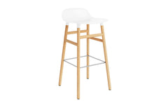 Form bar chair 75 cm oak