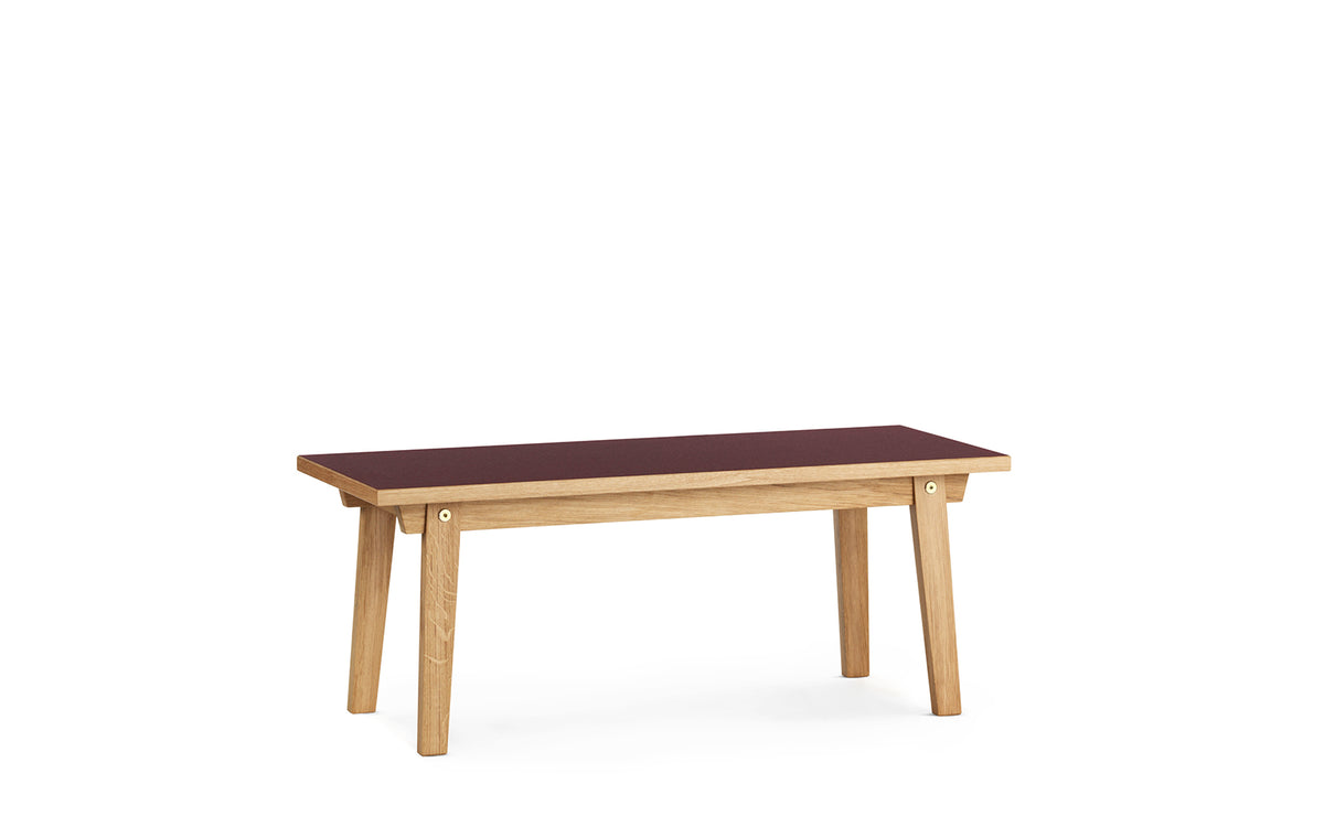 Slice Couchtisch 42 x 100 cm Linoleum in  präsentiert im Onlineshop von KAQTU Design AG. Couchtisch ist von Normann Copenhagen