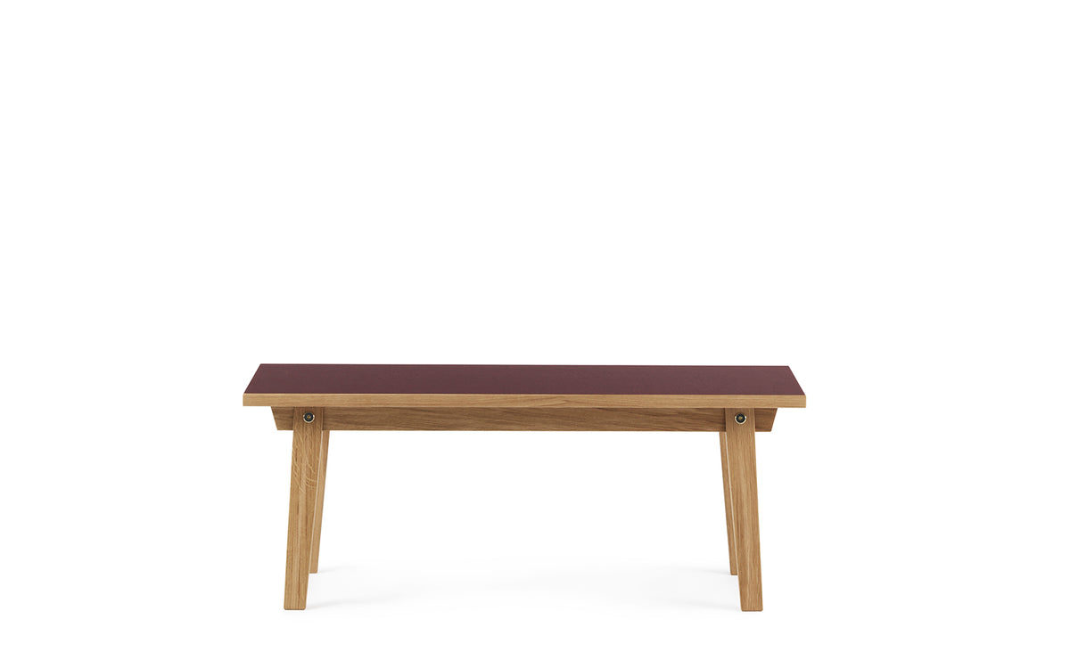Slice Couchtisch 42 x 100 cm Linoleum in  präsentiert im Onlineshop von KAQTU Design AG. Couchtisch ist von Normann Copenhagen