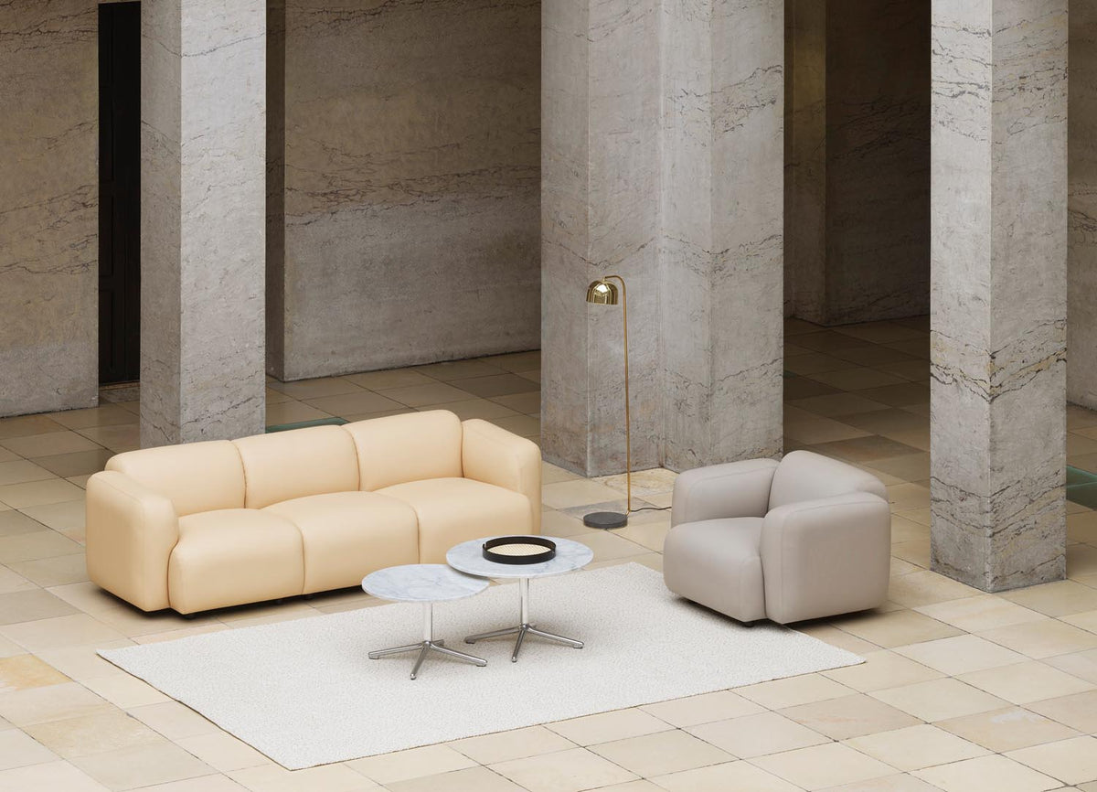 Polli Teppich gross in Mehrfarbig sand präsentiert im Onlineshop von KAQTU Design AG. Teppich ist von Normann Copenhagen