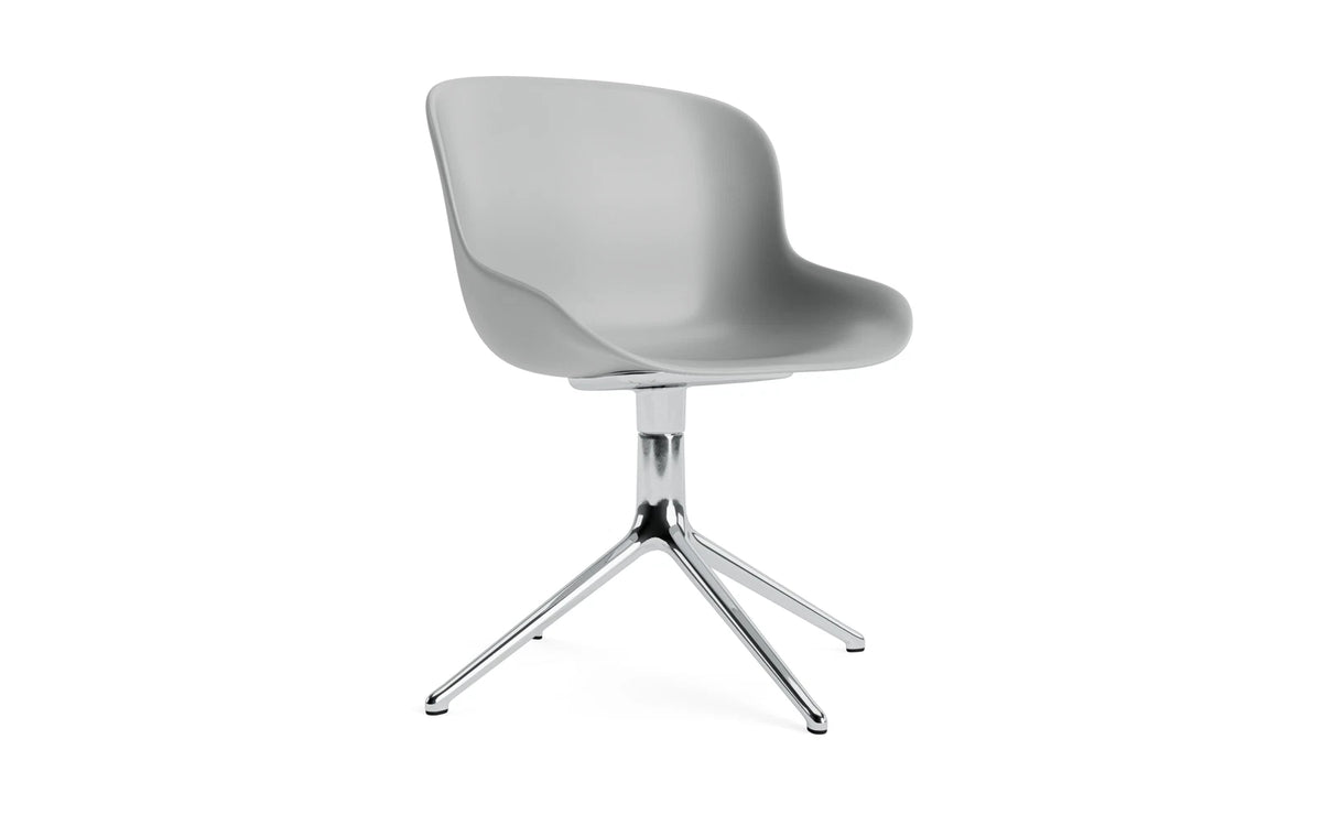 Hyg Drehstuhl Aluminium Grau in Grau präsentiert im Onlineshop von KAQTU Design AG. Bürostuhl ist von Normann Copenhagen