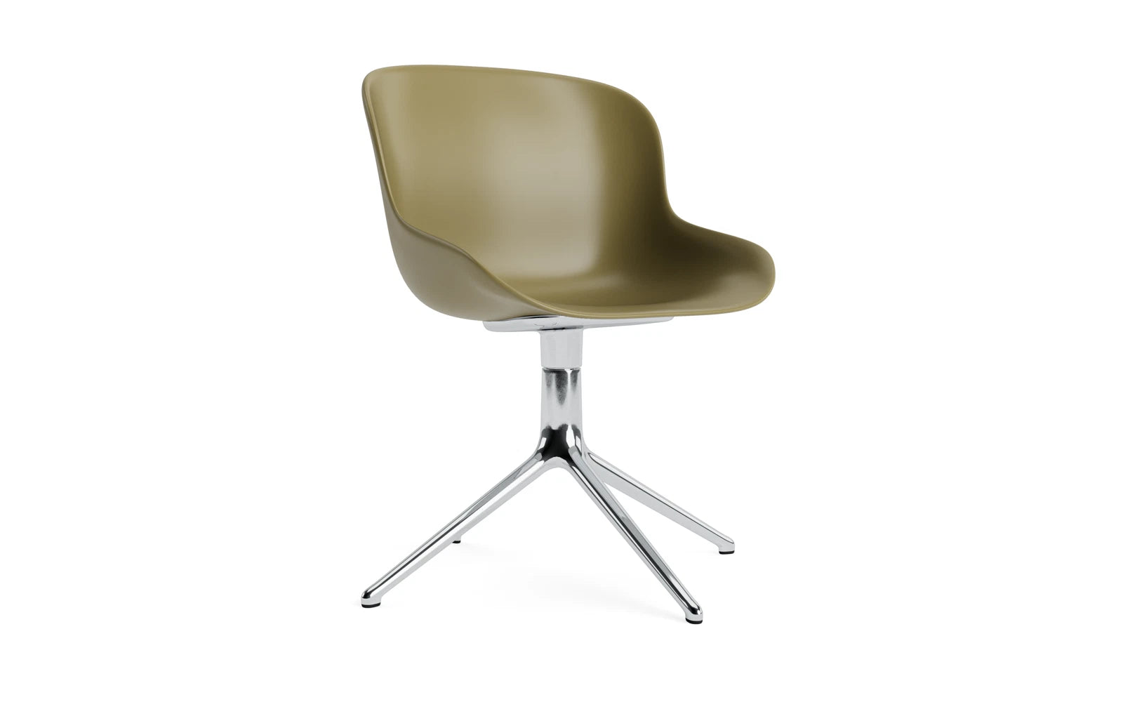 Hyg rotating armchair aluminum olive