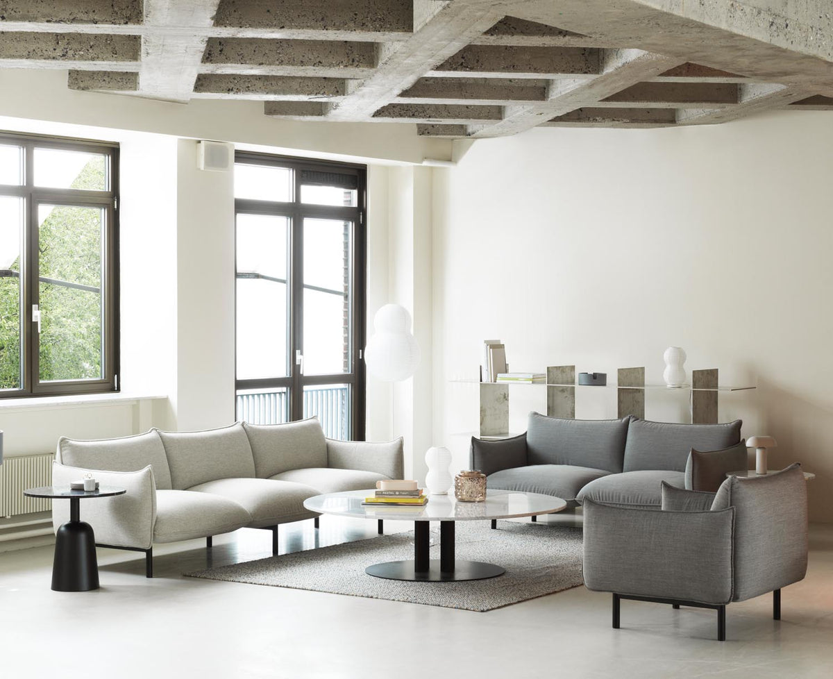 Scala Tisch H40 Ø110 cm marmor schwarz in  präsentiert im Onlineshop von KAQTU Design AG. Couchtisch ist von Normann Copenhagen