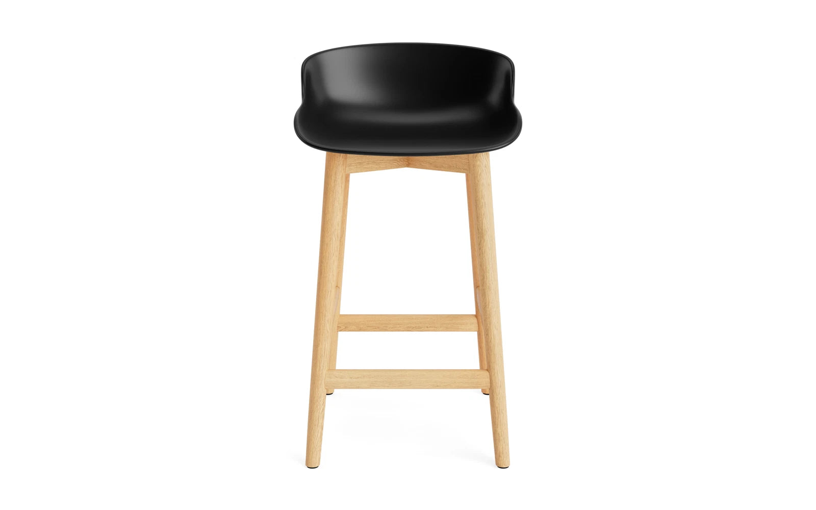Hyg Barhocker 65 cm Eiche Schwarz in  präsentiert im Onlineshop von KAQTU Design AG. Barstuhl ist von Normann Copenhagen