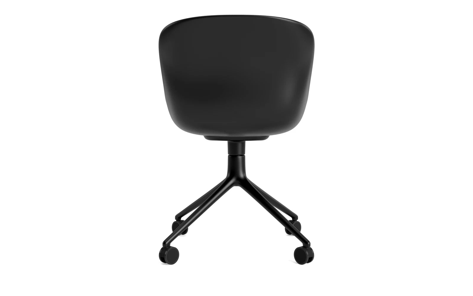 Hyg Drehstuhl 4W schwarzes Aluminium/schwarz in  präsentiert im Onlineshop von KAQTU Design AG. Drehstuhl ist von Normann Copenhagen