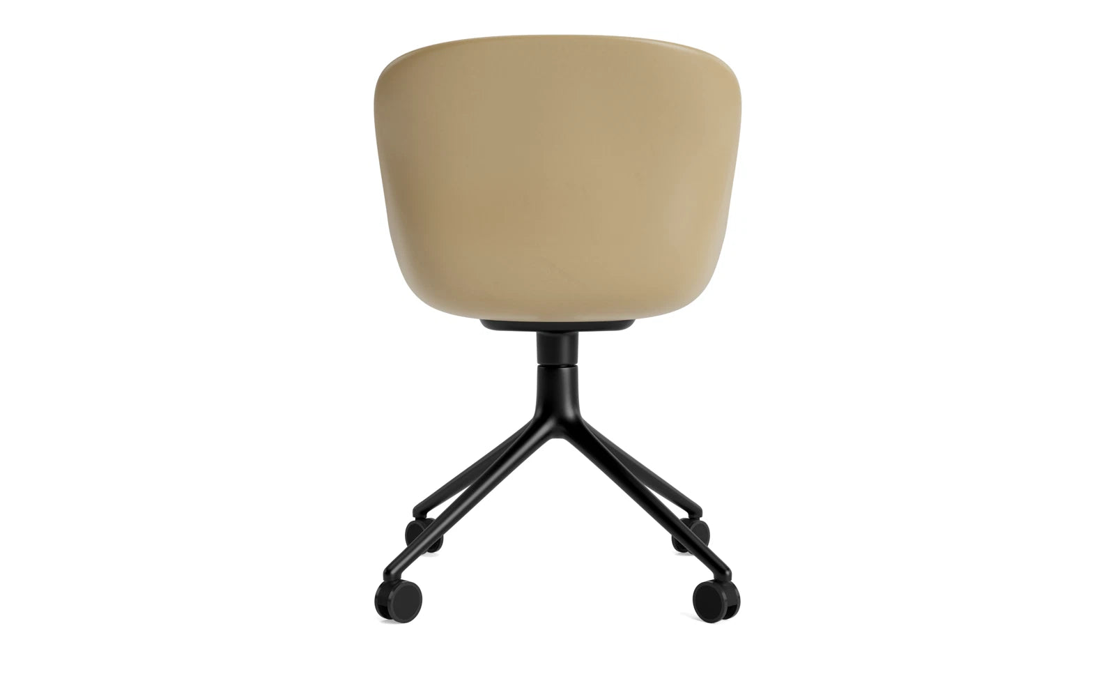 Hyg Drehstuhl 4W schwarzes Aluminium/Sand in  präsentiert im Onlineshop von KAQTU Design AG. Drehstuhl ist von Normann Copenhagen