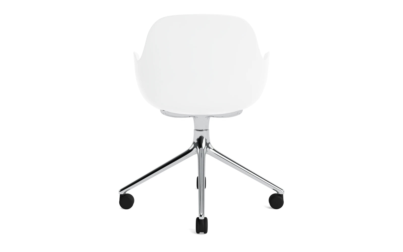 Form Drehsessel 4W Aluminium/Weiss in  präsentiert im Onlineshop von KAQTU Design AG. Sessel ist von Normann Copenhagen