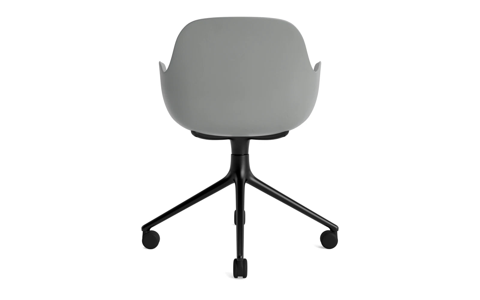 Form Drehsessel 4W schwarzes Aluminium/Grau in  präsentiert im Onlineshop von KAQTU Design AG. Sessel ist von Normann Copenhagen