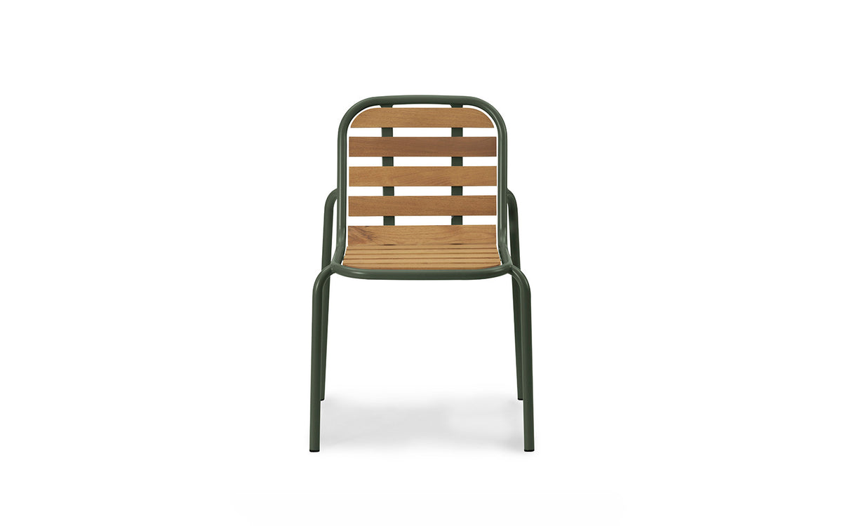 Vig Robinia Stuhl in Dunkelgrün präsentiert im Onlineshop von KAQTU Design AG. Gartenstuhl ist von Normann Copenhagen