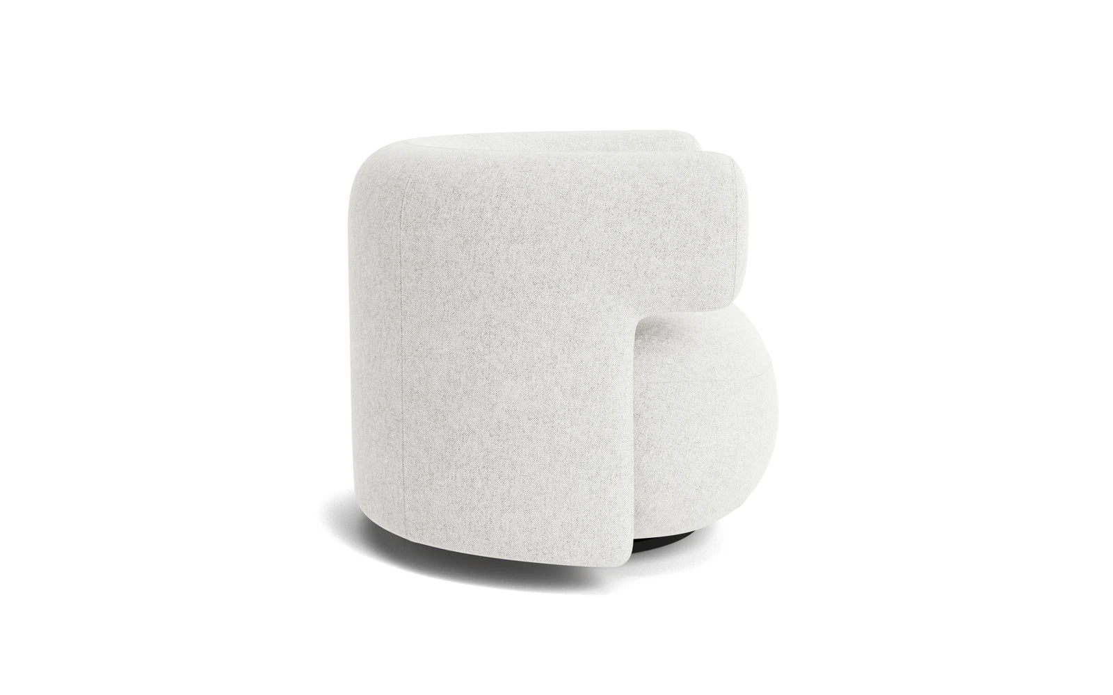 Entdecken Sie den Burra Lounge-Sessel von Normann Copenhagen – ein elegantes Möbelstück mit einzigartiger Rückdrehfunktion, das höchsten Komfort bietet.