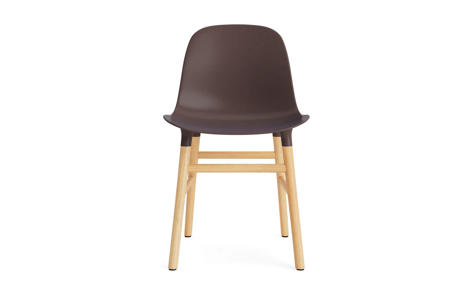 Form Stuhl Braun/Eiche in  präsentiert im Onlineshop von KAQTU Design AG. Stuhl ist von Normann Copenhagen