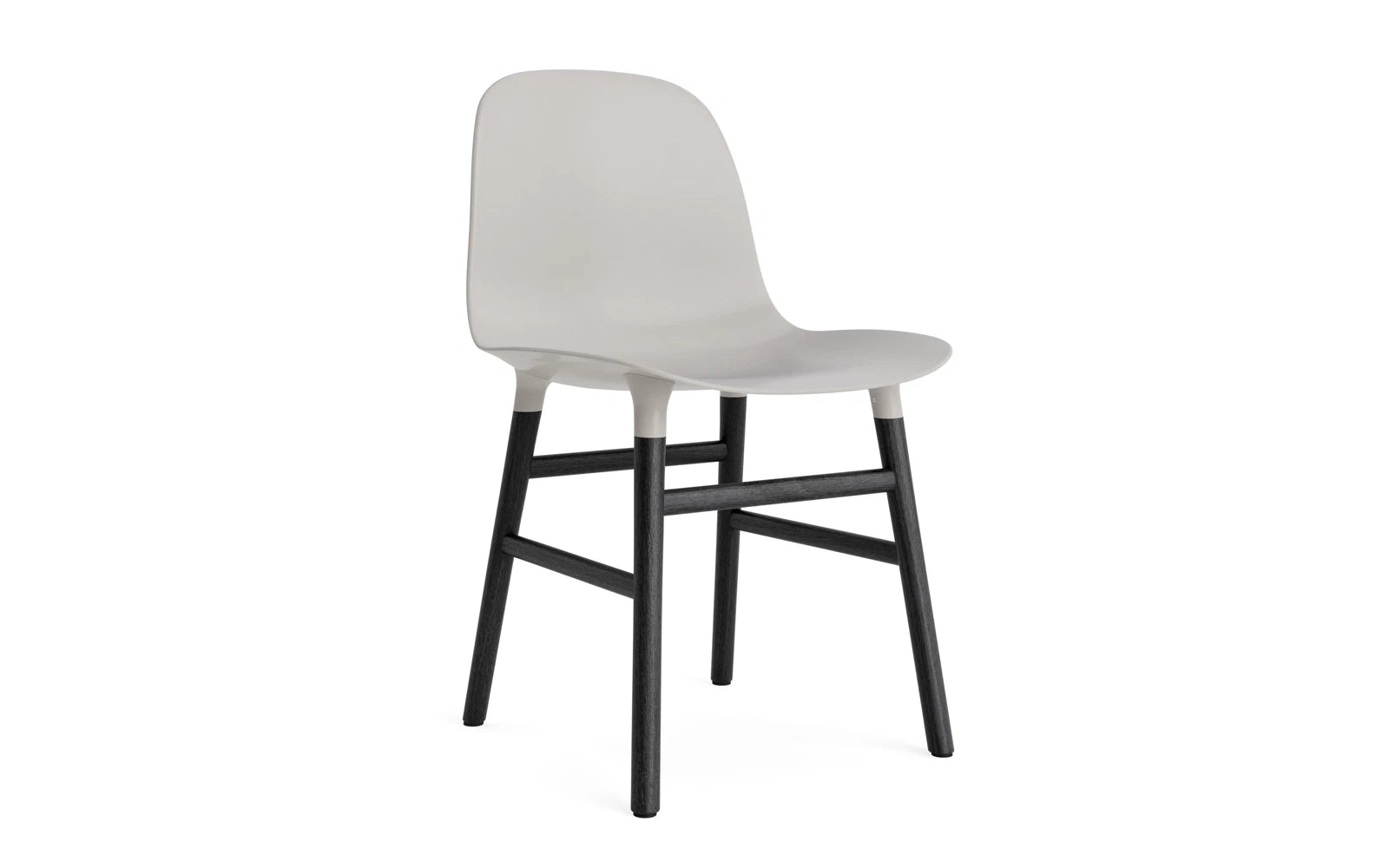 Form Stuhl Warmes Grau/schwarz in  präsentiert im Onlineshop von KAQTU Design AG. Stuhl ist von Normann Copenhagen