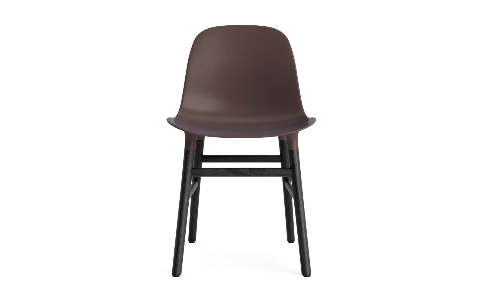 Form Stuhl Braun/schwarz in  präsentiert im Onlineshop von KAQTU Design AG. Stuhl ist von Normann Copenhagen