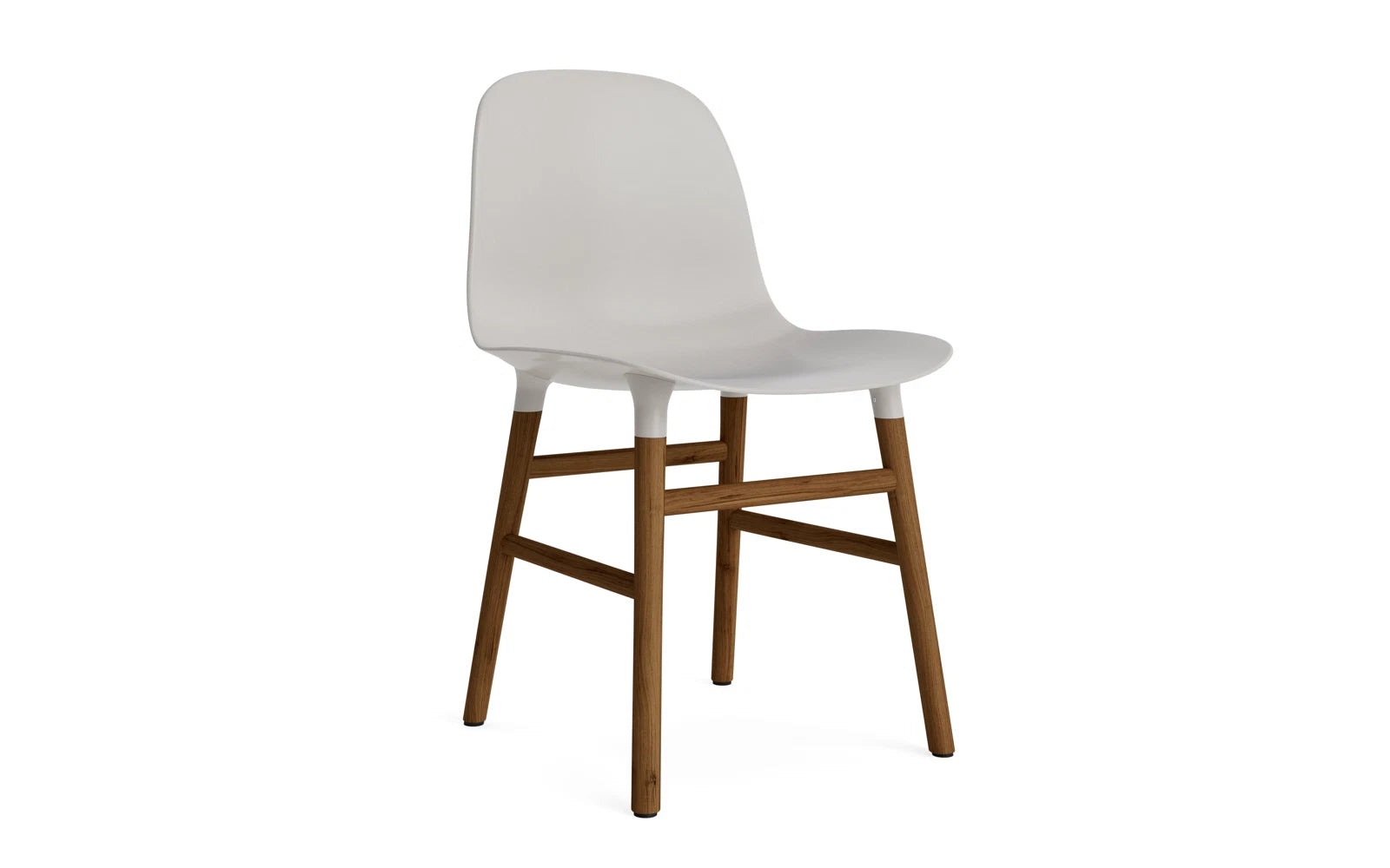 Form Stuhl Warmes Grau/Walnuss in  präsentiert im Onlineshop von KAQTU Design AG. Stuhl ist von Normann Copenhagen