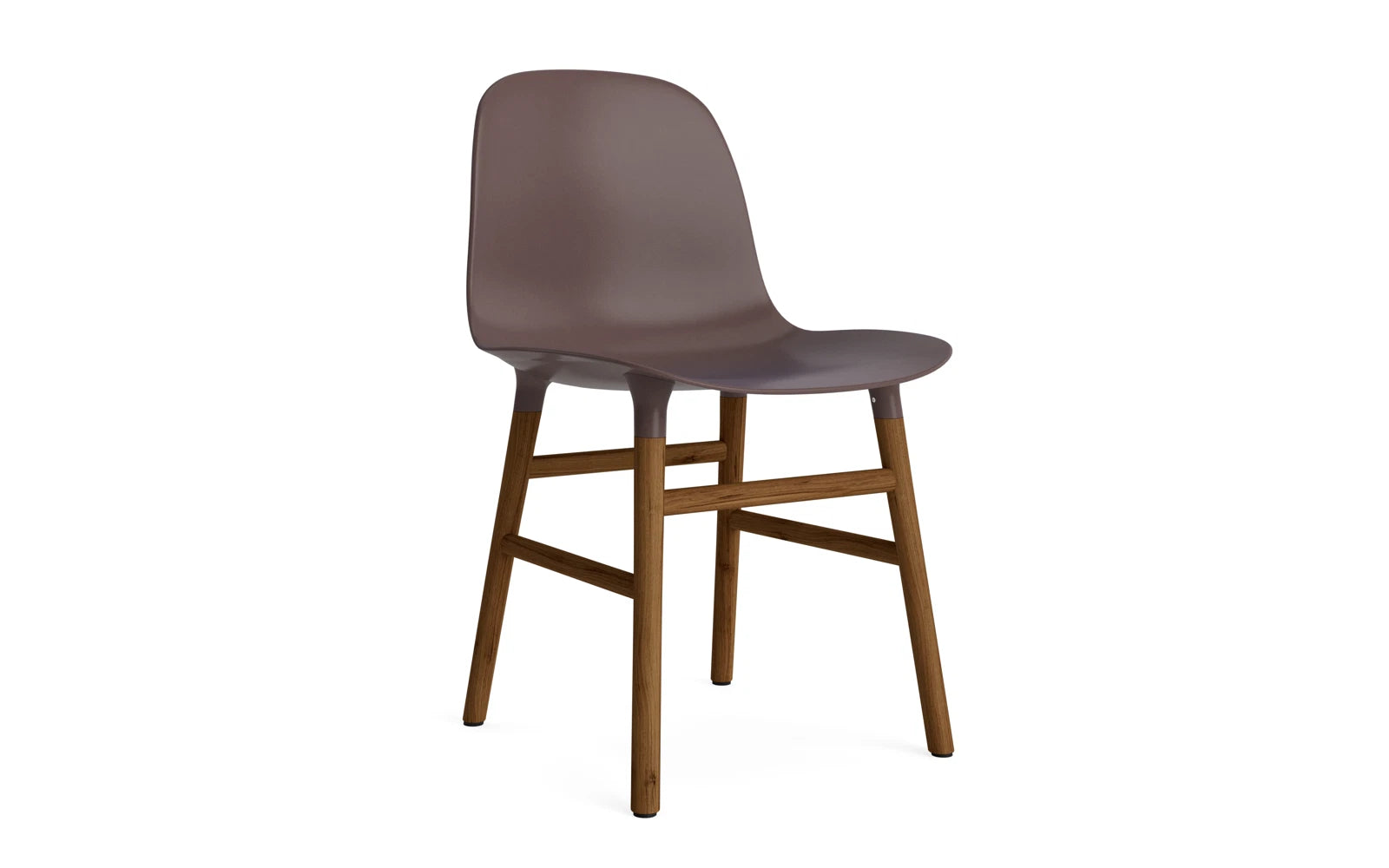 Form Stuhl Braun/Walnuss in  präsentiert im Onlineshop von KAQTU Design AG. Stuhl ist von Normann Copenhagen