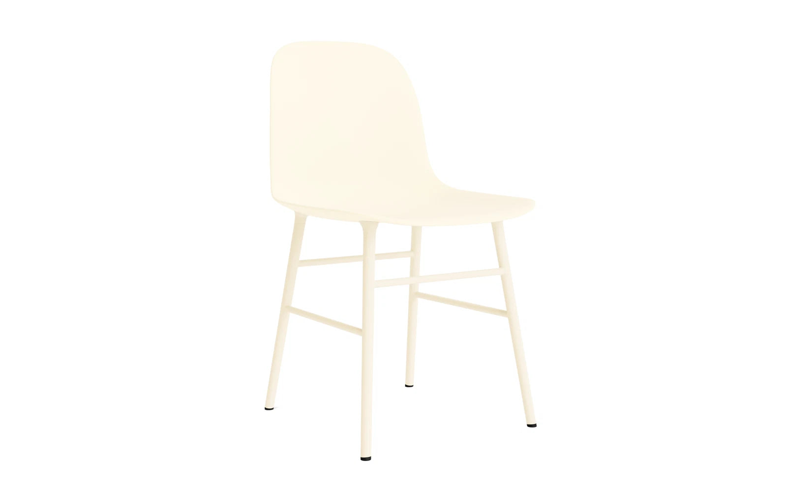 Form Stuhl Creme in  präsentiert im Onlineshop von KAQTU Design AG. Stuhl ist von Normann Copenhagen