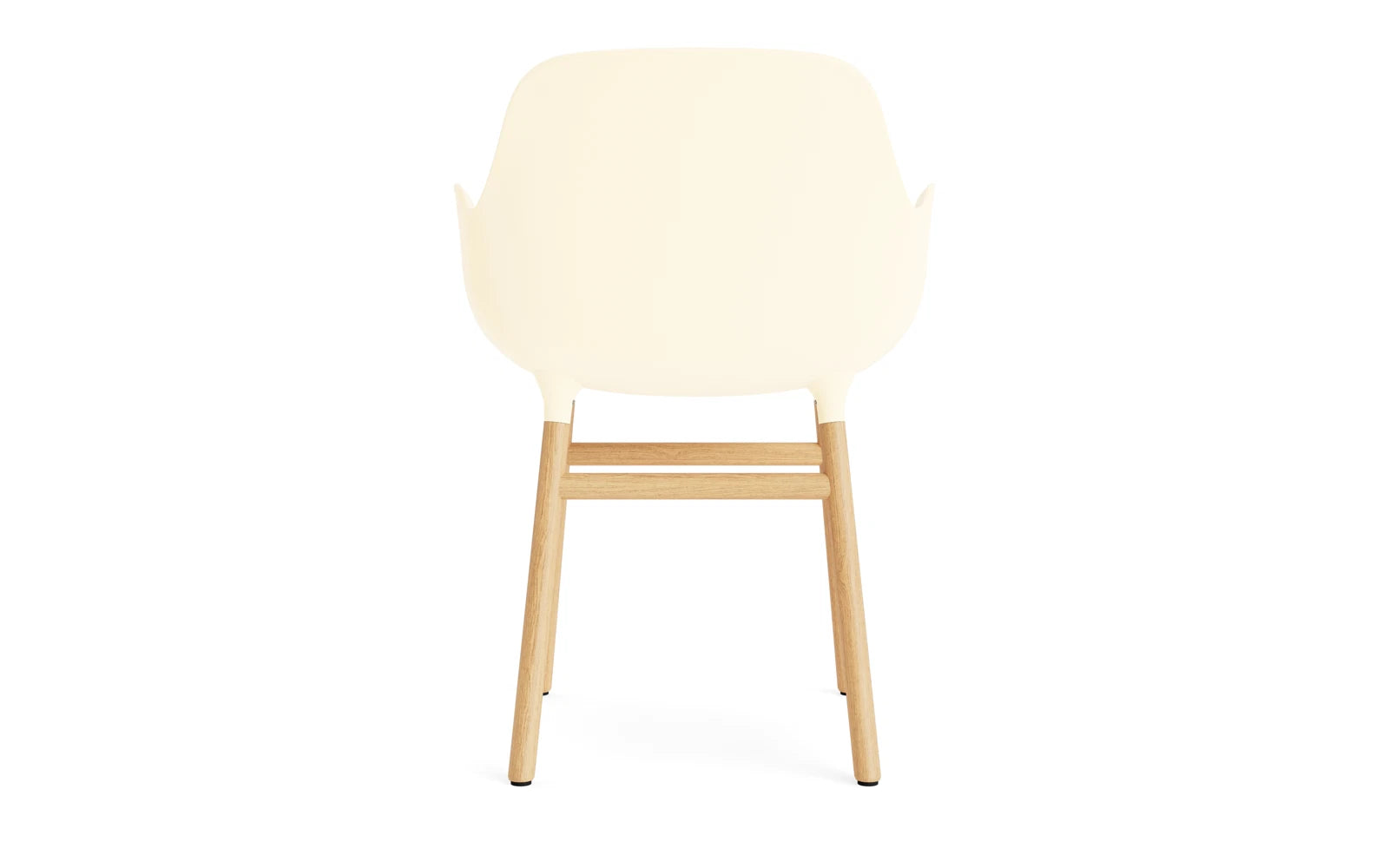 Form Lehnstuhl Eiche Creme in  präsentiert im Onlineshop von KAQTU Design AG. Stuhl mit Armlehne ist von Normann Copenhagen