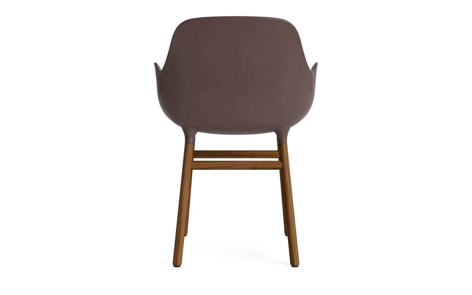 Form Lehnstuhl Braun/Walnuss in  präsentiert im Onlineshop von KAQTU Design AG. Stuhl mit Armlehne ist von Normann Copenhagen